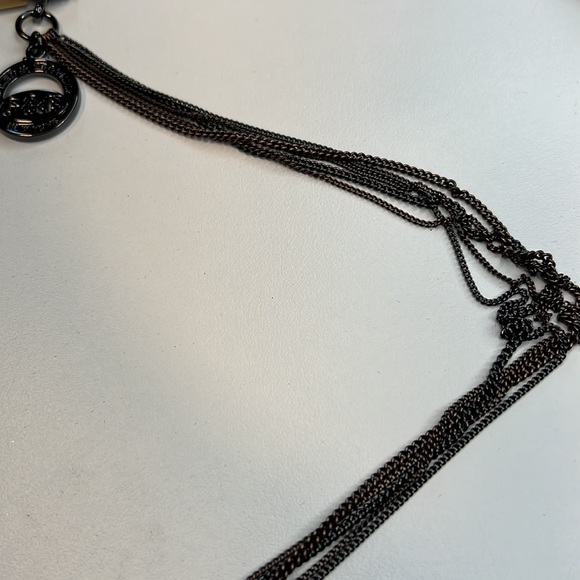 Giles & Brother Black & Copper Chain Necklace w/ Seashell Pendants, NWT! - Picture 3 of 6